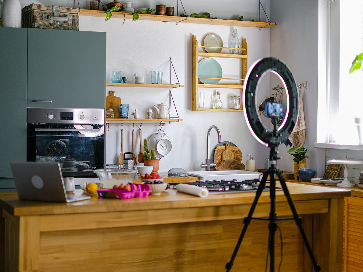 Food Blogging Kitchen Setup