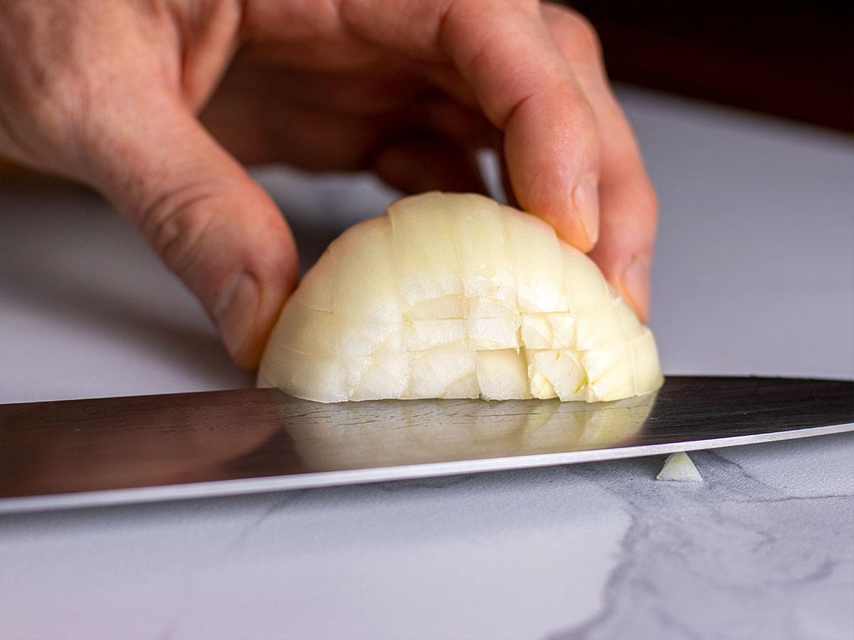 Cutting an Onion Horizontally