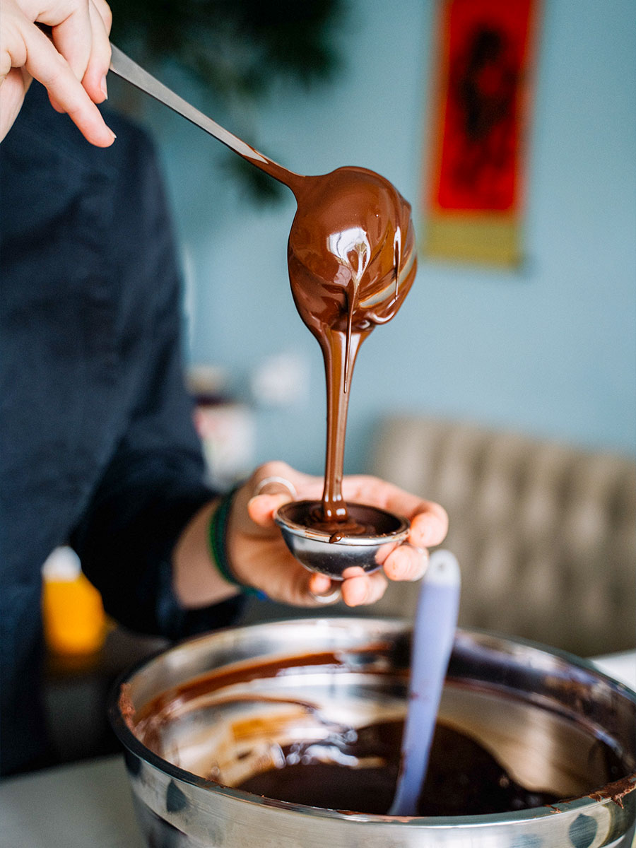 Pouring Chocolate