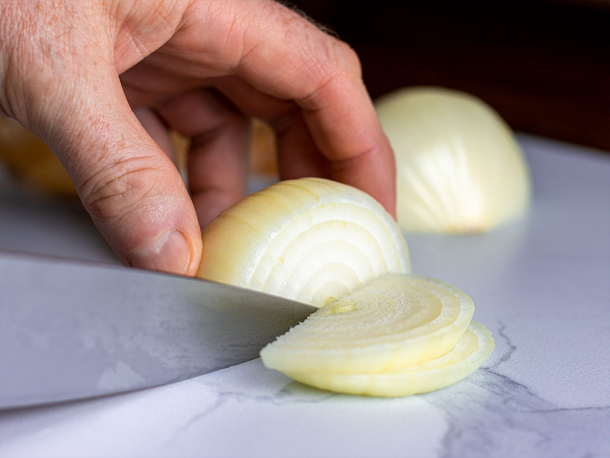 Slicing Onion by Hand