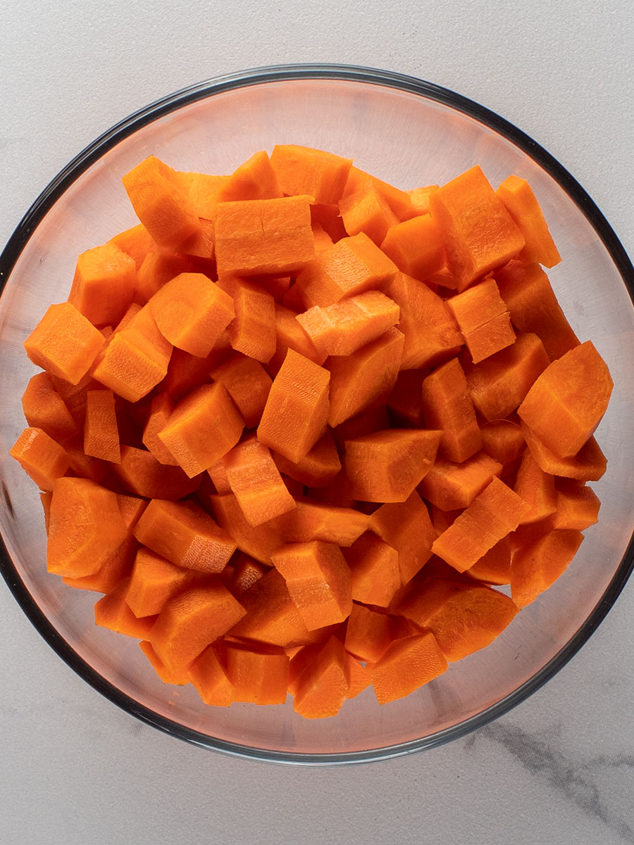 Chopped Fresh Carrots