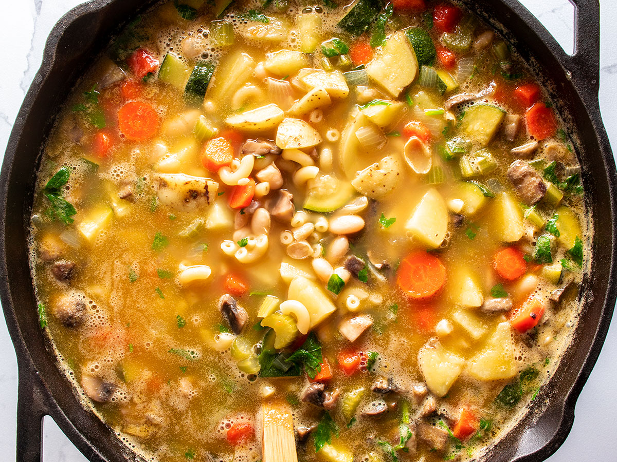 Cooked Minestrone Soup